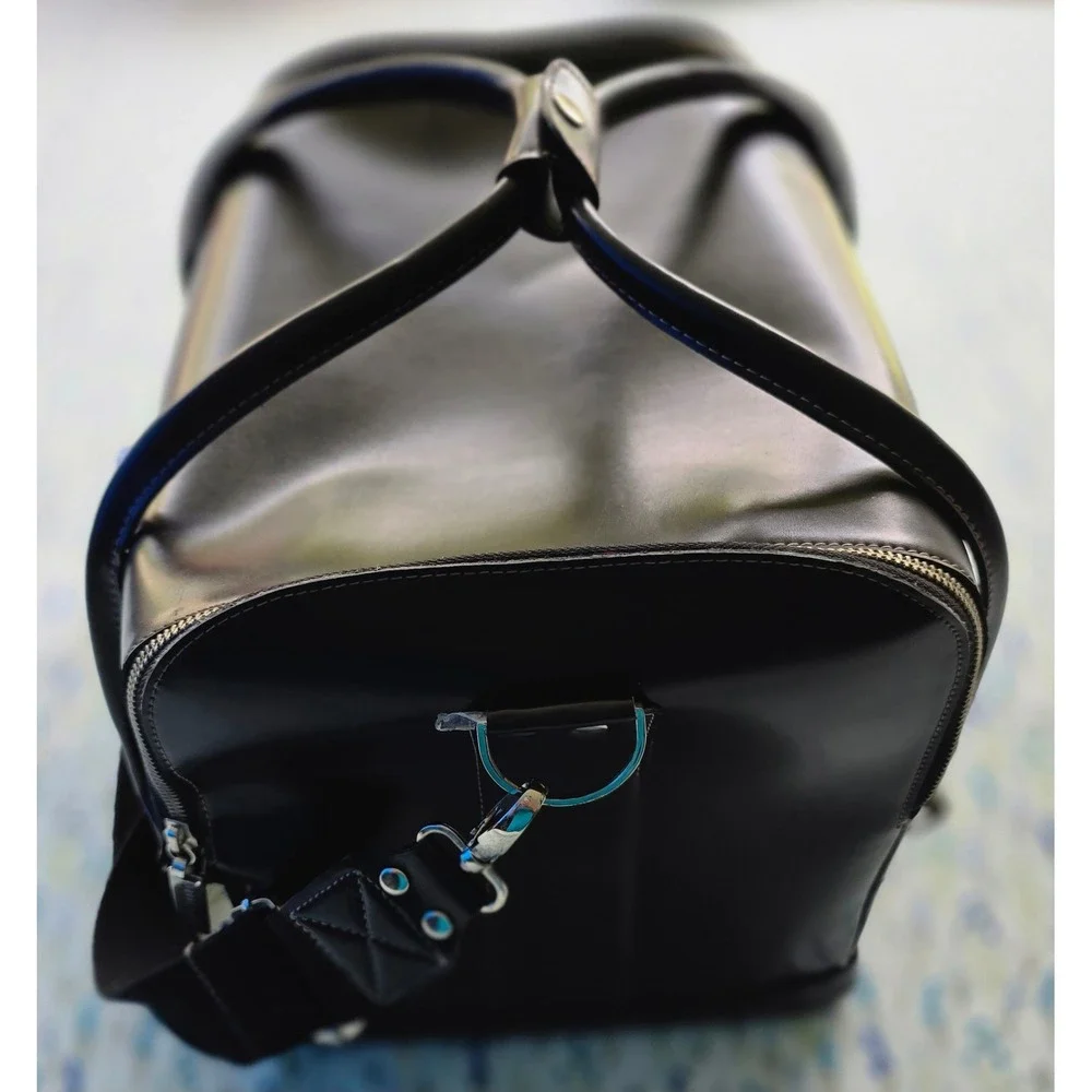 Bobbi‎ Brown Professional Makeup Train Case Black Faux Leather Organizer Bag